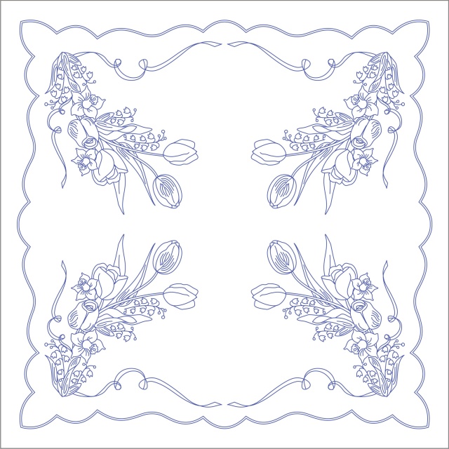 UT123 Ubrus 90x90 cm - tesilen