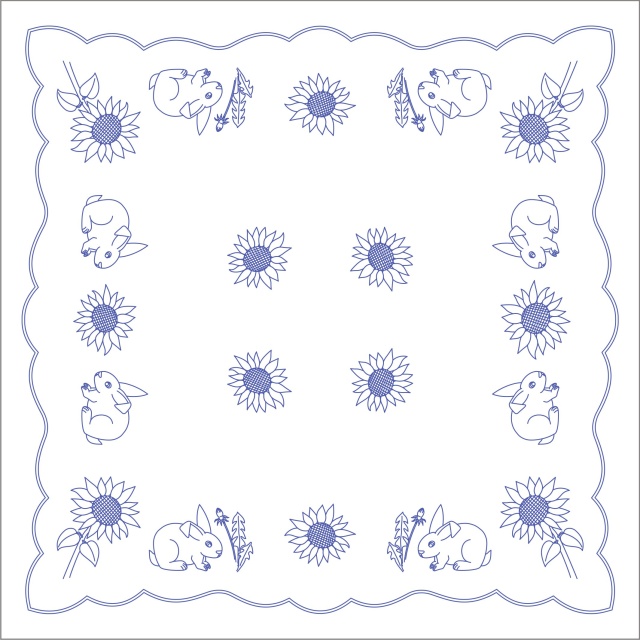 UT125 Ubrus 90x90 cm - tesilen