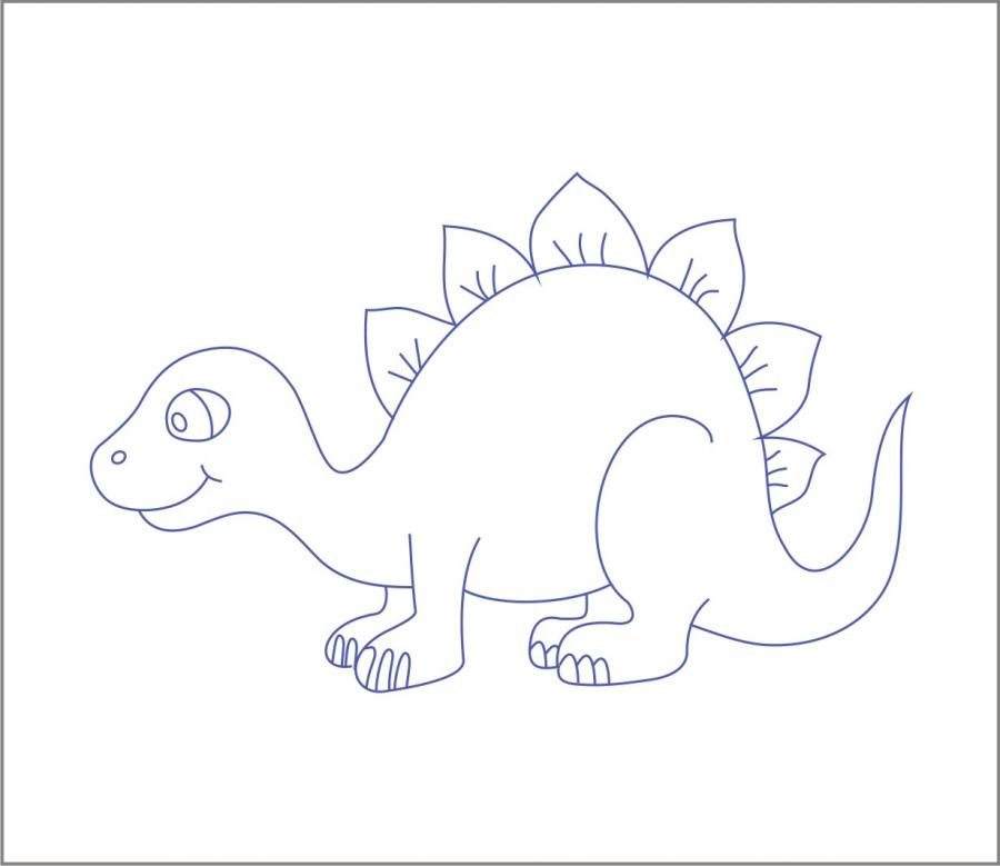 Y348 Kanava 22x26 cm - dinousaurus