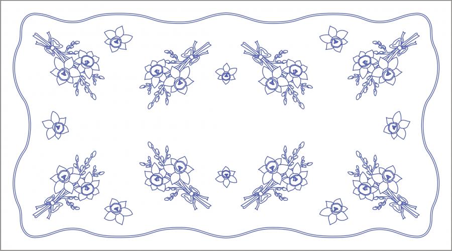 KT202 ubrus 50x90cm tesilen