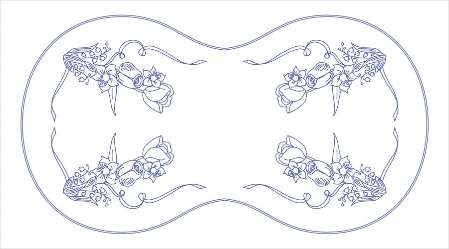 KT204 ubrus 50x90cm tesilen