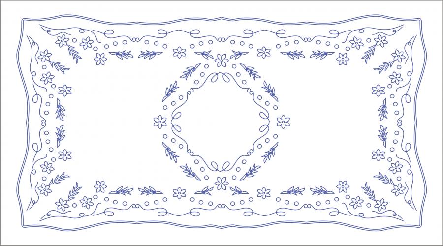 KT206 ubrus 50x90cm tesilen