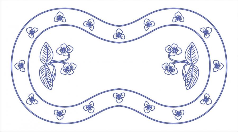 K210 ubrus 50x90 cm plátno