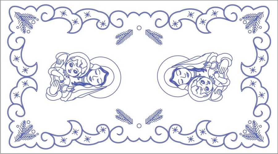 K213 ubrus 50x90 cm plátno