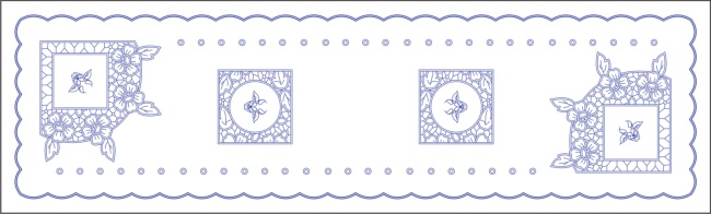 ET_10 Ubrus 150 X 45 cm - tesilen