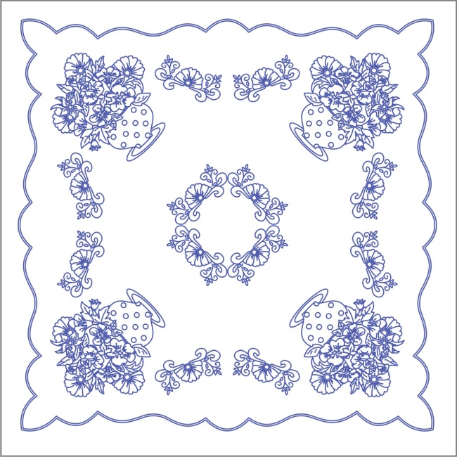 UT58 Ubrus 90x90 cm - tesilen
