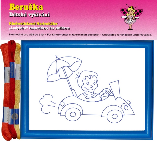 V12-11 Obdélník v sáčku - kluk v autě