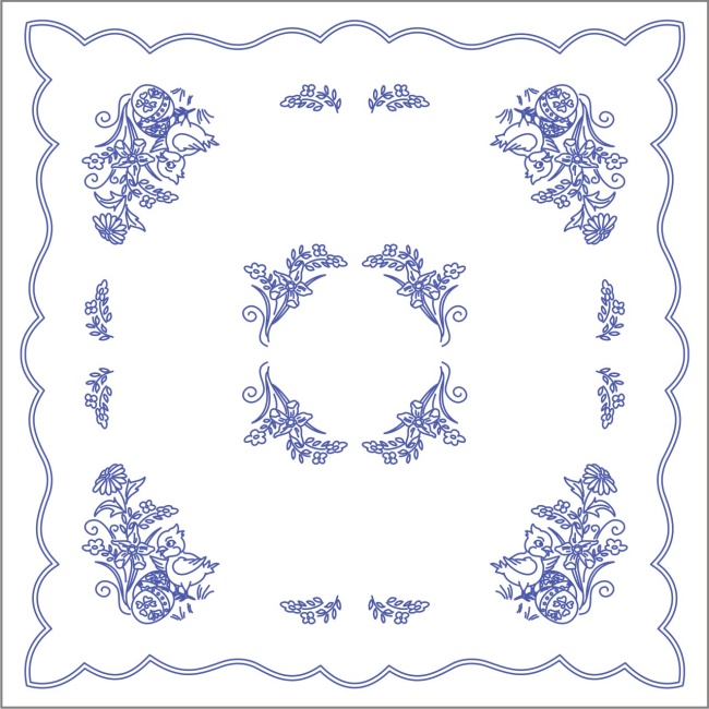 UT83 Ubrus 90x90 cm - tesilen