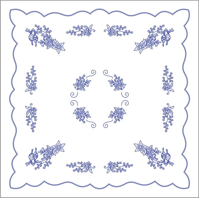 UT86 Ubrus 90x90 cm - tesilen
