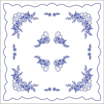 UT87 Ubrus 90x90 cm - tesilen