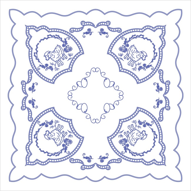 UT100 Ubrus 90x90 cm - tesilen
