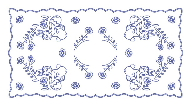 KT95  Ubrus 90x50 cm - tesilen