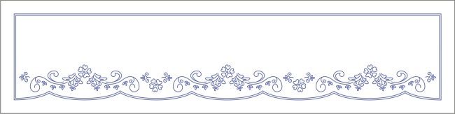 S14 Krajka do poliček 100 x 25 cm - plátno
