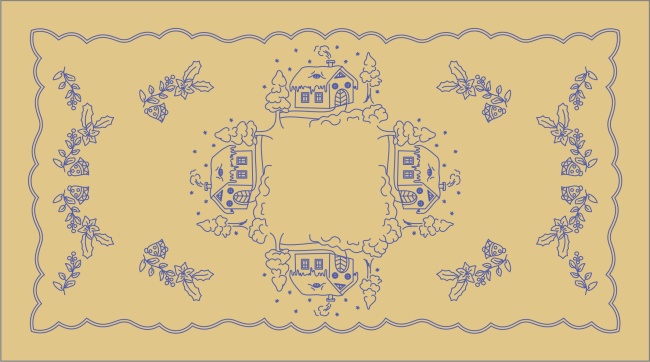 KTB81 Ubrus 90x50 cm - tesilen béžový