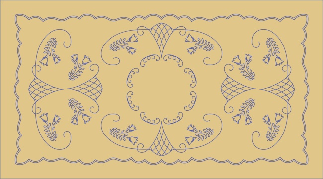 KTB94 Ubrus 90x50 cm - tesilen béžový