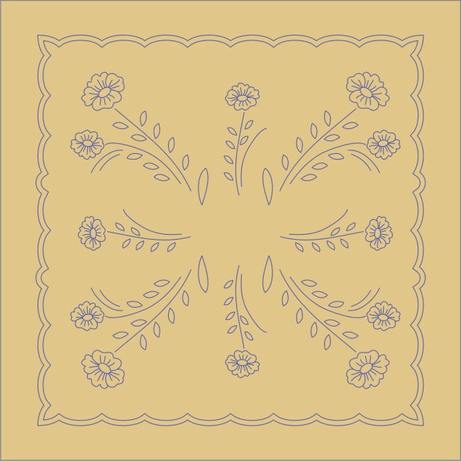 LTB19 Prostírání 40x40 - béžový tesilen
