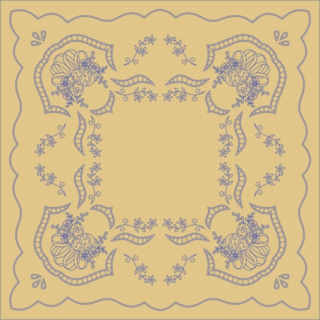 UTB88 Ubrus 90x90 cm - béžový tesilen
