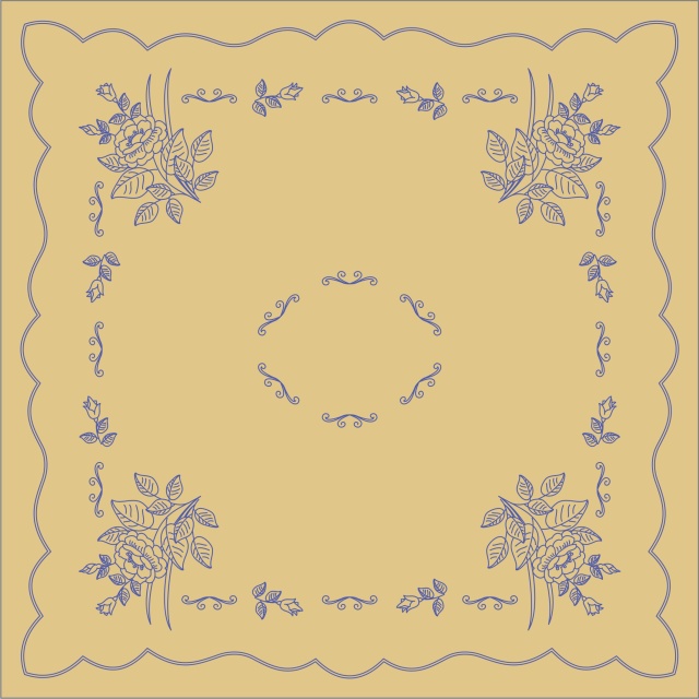 UTB80 Ubrus 90x90 cm - béžový tesilen