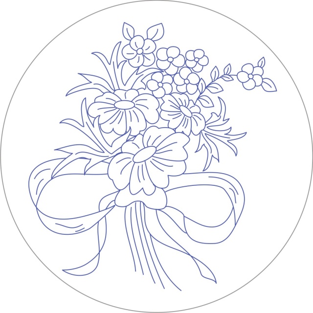 TS0512 Kolečko průměr 25 cm - tesilen s bílou krajkou