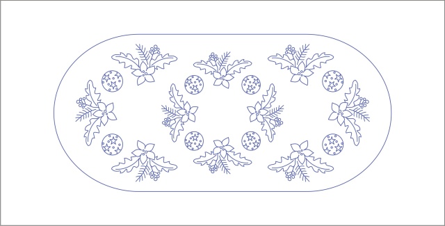 OTB15  Ubrus 75x35 cm- ovál - tesilen béžový