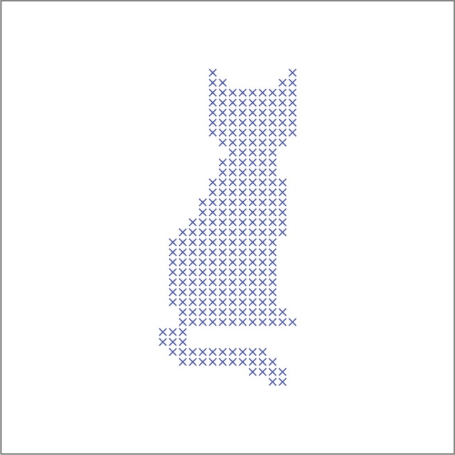 Y288 Kanava 25x25 - kočka