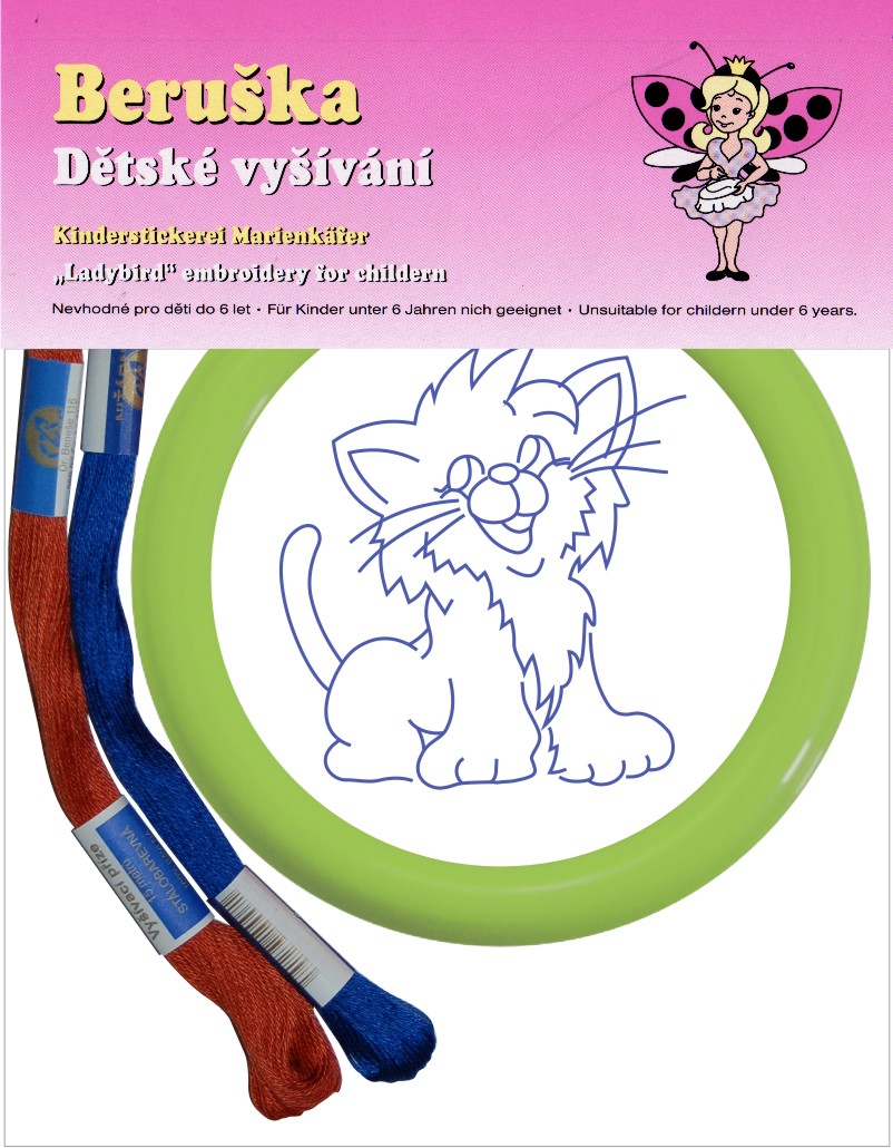 V1-17 Výrobek 1 - malý sáček - kocourek smějící