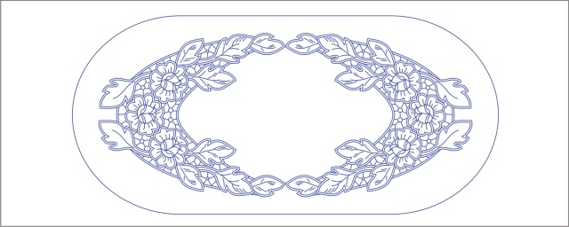 OTB18 UBRUS 75x35 cm - ovál s krajkou - tesilen béžový