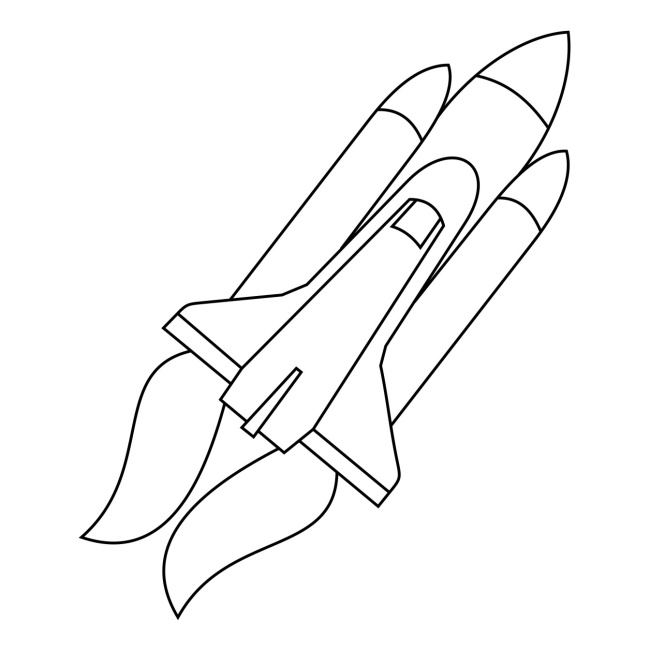 Y226 Prostírání 25 x 25 cm - raketoplán