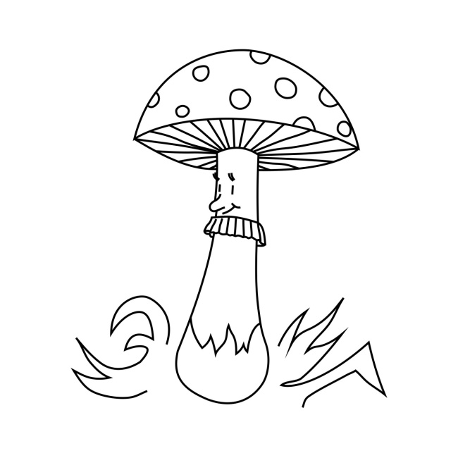 Y219 Prostírání 25 x 25 cm - mochomůrka